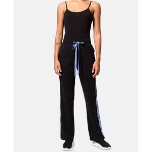 NEW ARTISTIX women's logo stripe track pants in black